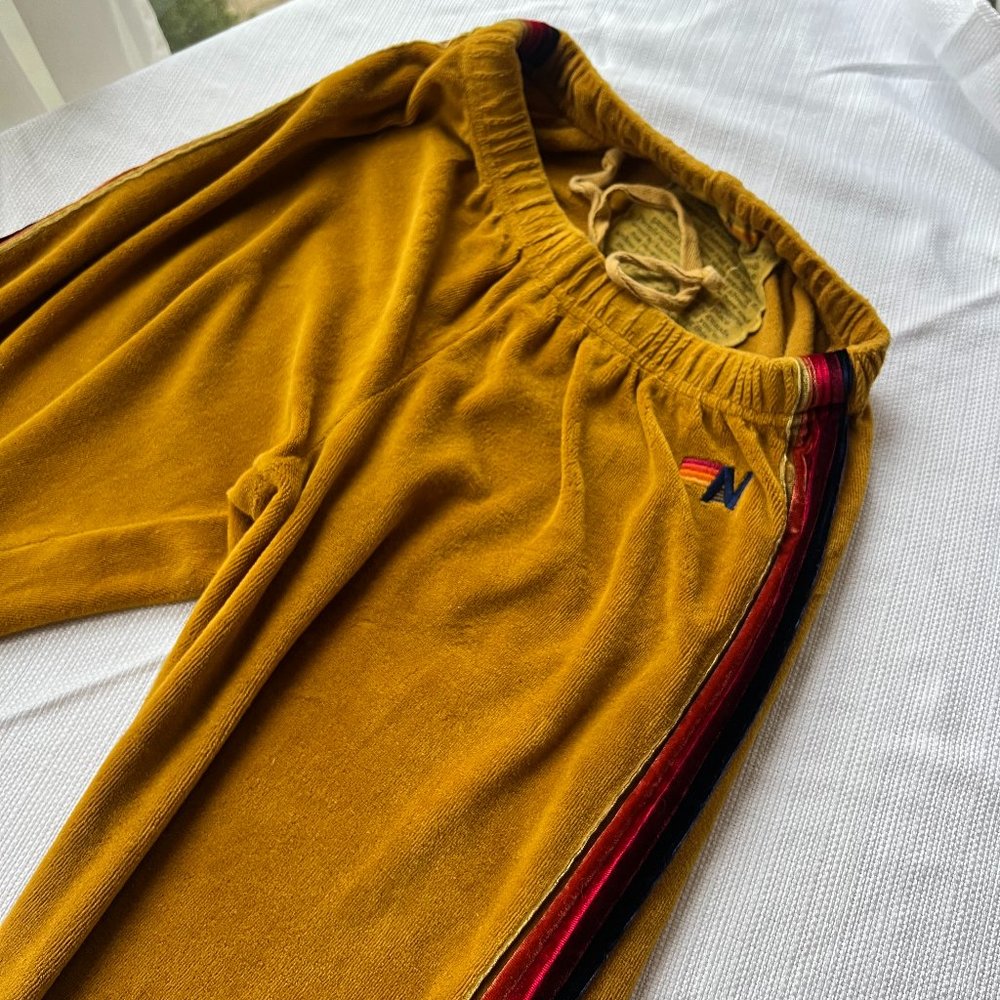 Aviator Nation VELVET Classic sweatpants  SIZE MEDIUM